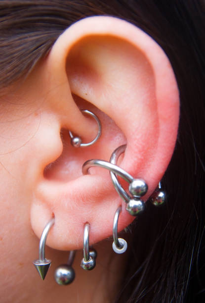 Helix / Cartilage piercing at The Ink Art Candolim