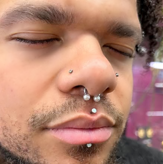 Nostril piercing at The Ink Art Candolim