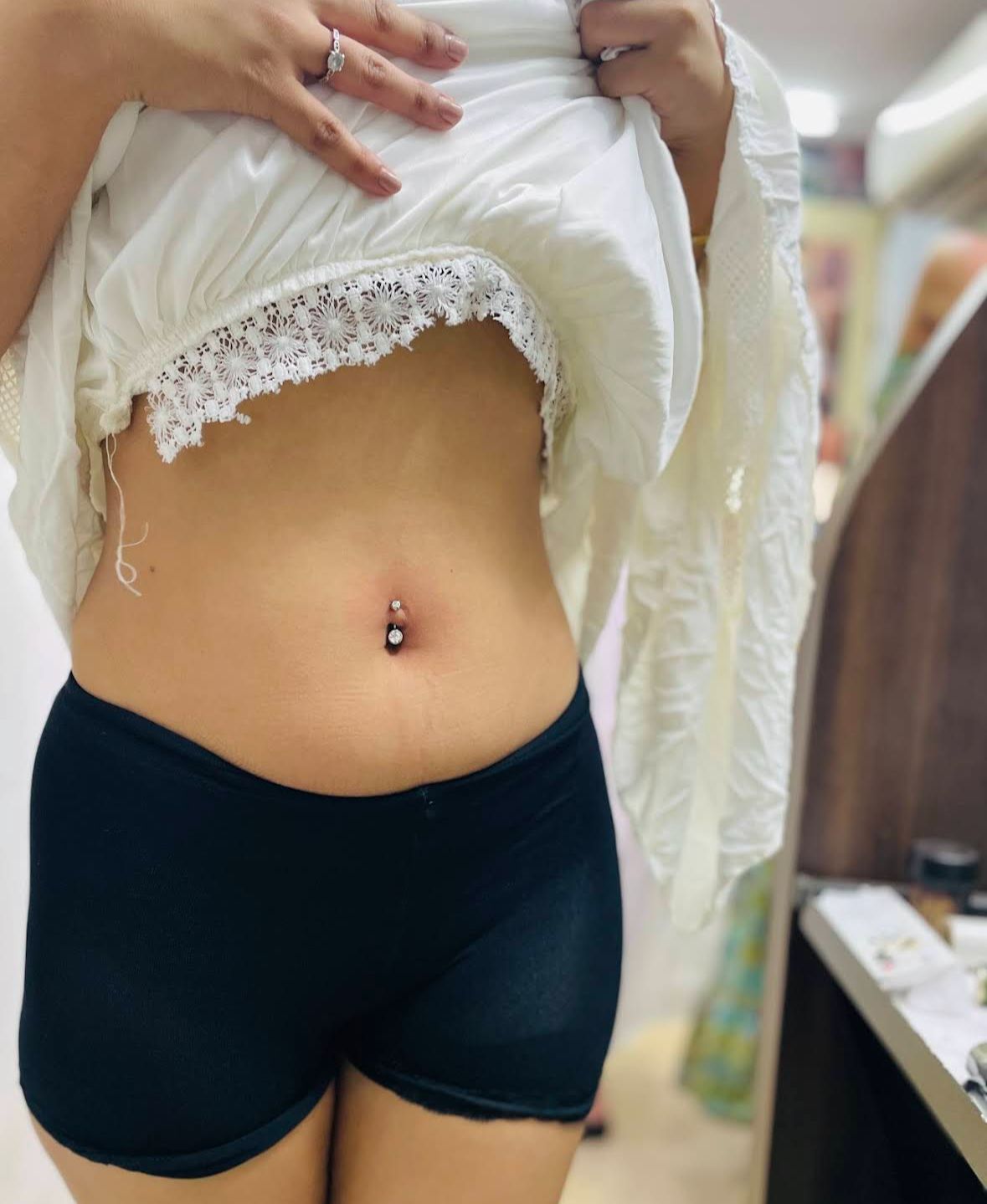 Navel piercing at The Ink Art Candolim
